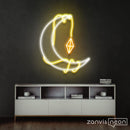 Moon Lamp Neon Sign - Custom Neon Signs | LED Neon Signs | Zanvis Neon®