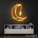 Moon Lamp Neon Sign - Custom Neon Signs | LED Neon Signs | Zanvis Neon®