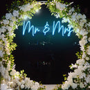 mr and mrs neon sign