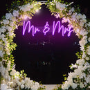 mr and mrs neon sign