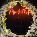 mr and mrs neon sign