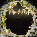mr and mrs neon sign