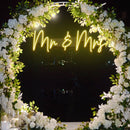 mr and mrs neon sign