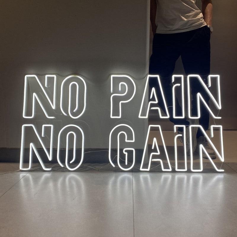 no pain no gian neon sign