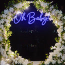 Oh Baby Wedding Neon Sign - Custom Neon Signs | LED Neon Signs | Zanvis Neon®