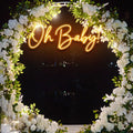 Oh Baby Wedding Neon Sign - Custom Neon Signs | LED Neon Signs | Zanvis Neon®