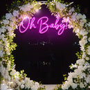 Oh Baby Wedding Neon Sign - Custom Neon Signs | LED Neon Signs | Zanvis Neon®