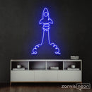 The Rocket Neon Sign - Custom Neon Signs | LED Neon Signs | Zanvis Neon®