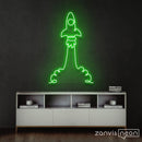 The Rocket Neon Sign - Custom Neon Signs | LED Neon Signs | Zanvis Neon®