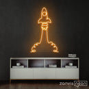 The Rocket Neon Sign - Custom Neon Signs | LED Neon Signs | Zanvis Neon®