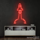 The Rocket Neon Sign - Custom Neon Signs | LED Neon Signs | Zanvis Neon®