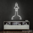 The Rocket Neon Sign - Custom Neon Signs | LED Neon Signs | Zanvis Neon®