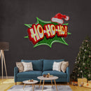 Santa Laughing Christmas LED Neon Acrylic Artwork - Custom Neon Signs | LED Neon Signs | Zanvis Neon®