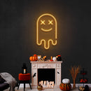 Smiling Ghost Led Neon Sign Halloween Light Decor