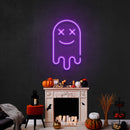 Smiling Ghost Led Neon Sign Halloween Light Decor