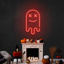 Smiling Ghost Led Neon Sign Halloween Light Decor