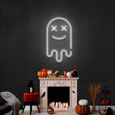 Smiling Ghost Led Neon Sign Halloween Light Decor