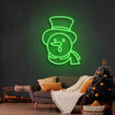 Snowman Christmas Neon Sign - Custom Neon Signs | LED Neon Signs | Zanvis Neon®