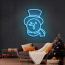 Snowman Christmas Neon Sign - Custom Neon Signs | LED Neon Signs | Zanvis Neon®