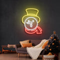 Snowman Christmas Neon Sign - Custom Neon Signs | LED Neon Signs | Zanvis Neon®