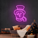 Snowman Christmas Neon Sign - Custom Neon Signs | LED Neon Signs | Zanvis Neon®
