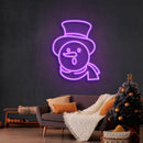 Snowman Christmas Neon Sign - Custom Neon Signs | LED Neon Signs | Zanvis Neon®