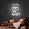 Snowman Christmas Neon Sign - Custom Neon Signs | LED Neon Signs | Zanvis Neon®