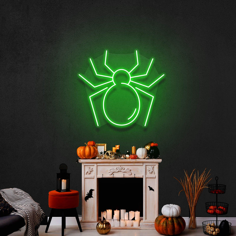 Spider Led Neon Sign Halloween Light Decor