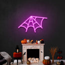 Spiderweb Led Neon Sign Halloween Light Decor