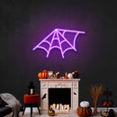 Spiderweb Led Neon Sign Halloween Light Decor