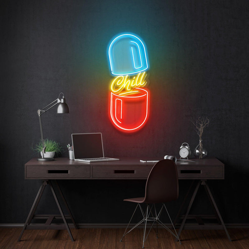 The Chill Pill Led Neon Acrylic Artwork