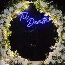 Til Death Wedding Neon Sign - Custom Neon Signs | LED Neon Signs | Zanvis Neon®