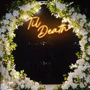 Til Death Wedding Neon Sign - Custom Neon Signs | LED Neon Signs | Zanvis Neon®