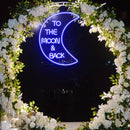 To The Moon And Back Neon Sign - Custom Neon Signs | LED Neon Signs | Zanvis Neon®