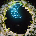 To The Moon And Back Neon Sign - Custom Neon Signs | LED Neon Signs | Zanvis Neon®