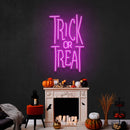 Trick or Treat Led Neon Sign Halloween Light Decor