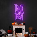 Trick or Treat Led Neon Sign Halloween Light Decor