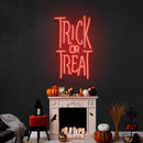 Trick or Treat Led Neon Sign Halloween Light Decor