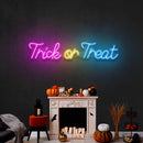 Trick or Treat Led Neon Sign Halloween Light Decor