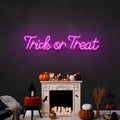Trick or Treat Led Neon Sign Halloween Light Decor