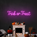 Trick or Treat Led Neon Sign Halloween Light Decor