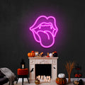 Vampire Lip Led Neon Sign Halloween Light Decor