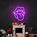 Vampire Lip Led Neon Sign Halloween Light Decor