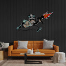 Violent Monopoly Gun Led Neon Acrylic Artwork Zanvis Neon
