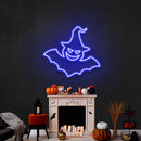 Witch Bat Led Neon Sign Halloween Light Decor