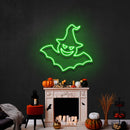 Witch Bat Led Neon Sign Halloween Light Decor