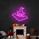Witch Bat Led Neon Sign Halloween Light Decor