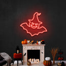 Witch Bat Led Neon Sign Halloween Light Decor