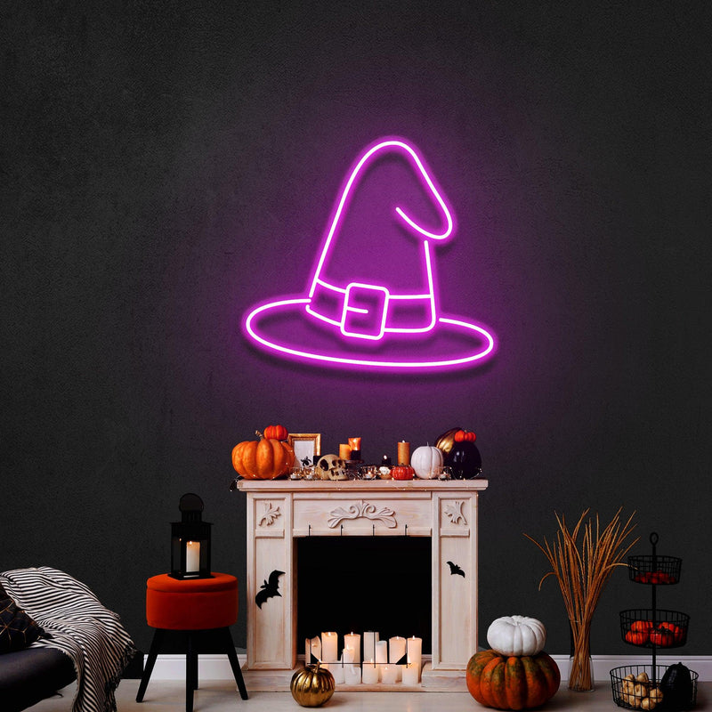 Witch Hat Led Neon Sign Halloween Light Decor