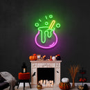 Witch Pot Led Neon Sign Halloween Light Decor